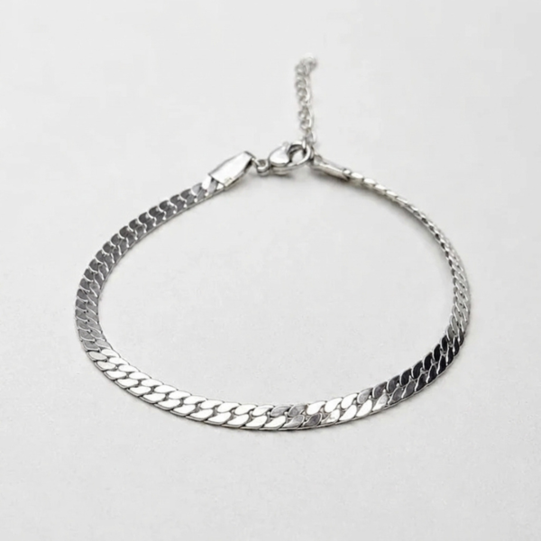 2MM Flattened Curb Bracelet