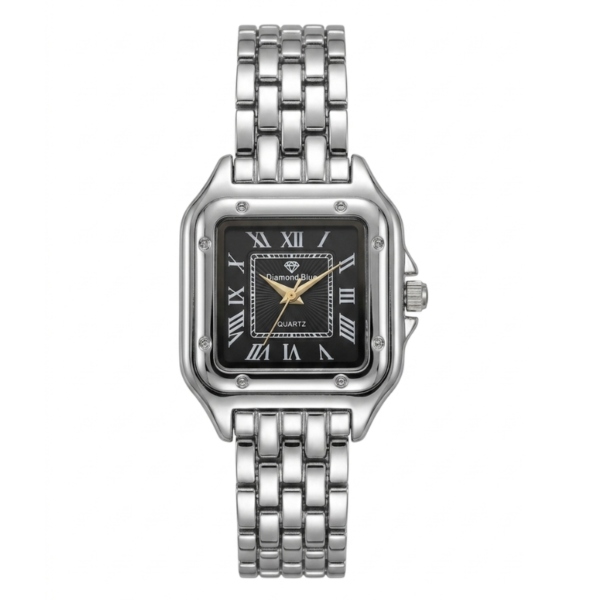 Silver & Black Meibin Santos Watch