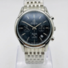 Silver Black Chronograph Watch by Omega De Ville