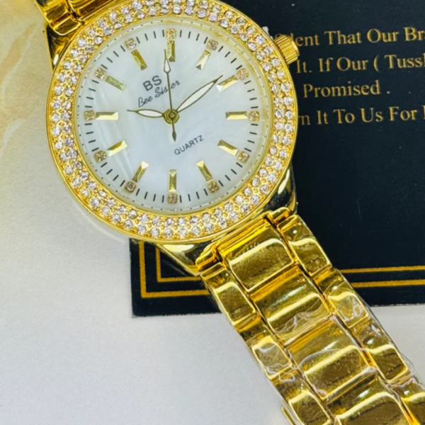 Premium Gold Zircon Luxury Watch