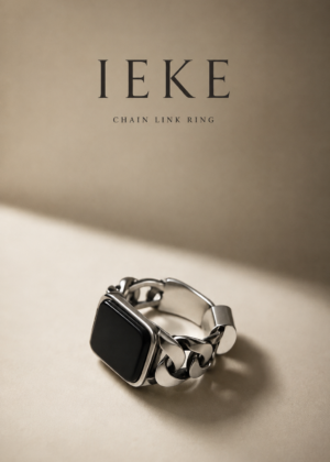 Black Chain Link Ring