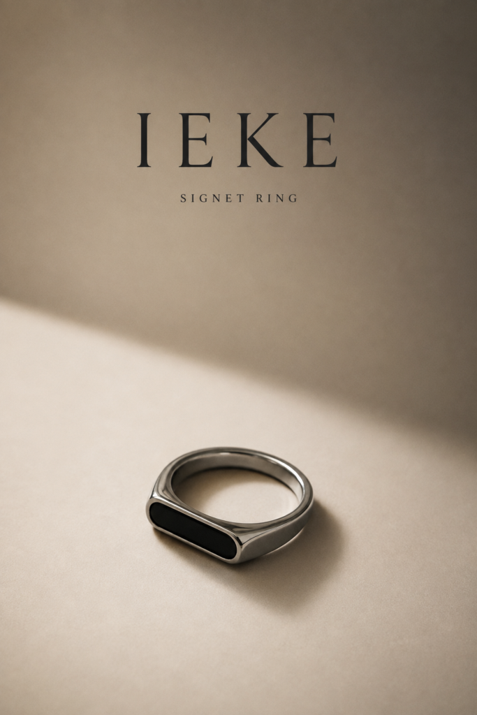 Black Onyx Signet Ring